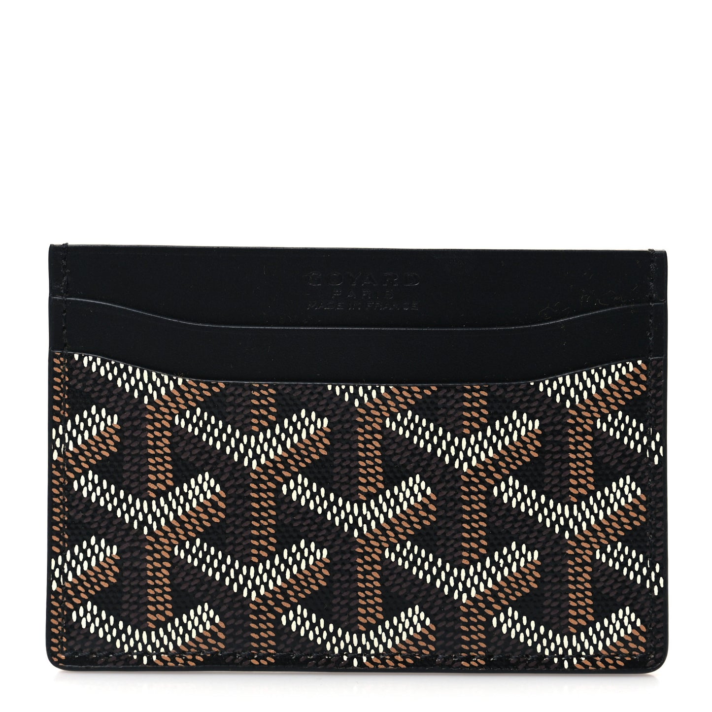 Goyardine Saint Sulpice Card Holder Black