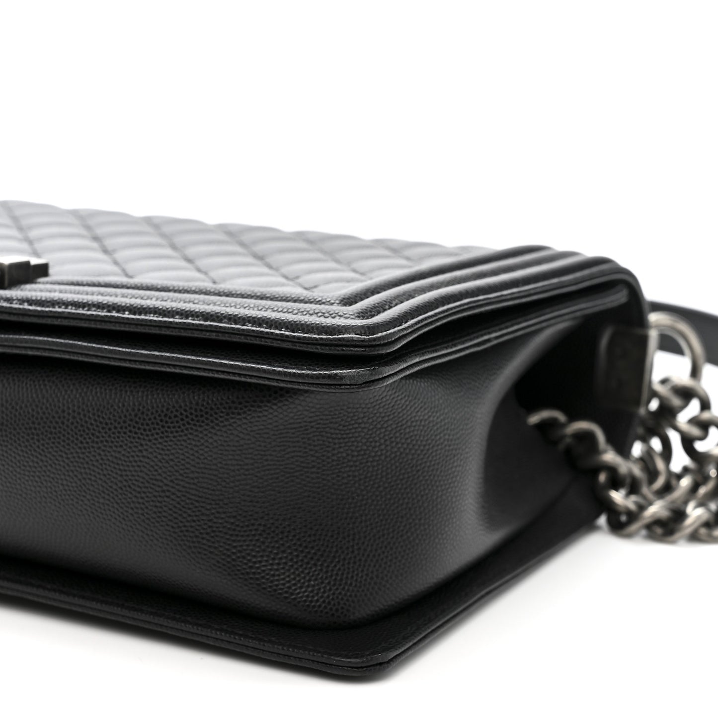 Caviar Quilted New Medium Boy Flap Black