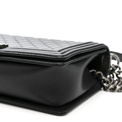 Chanel Caviar Quilted New Medium Boy Flap Black 10 of 12