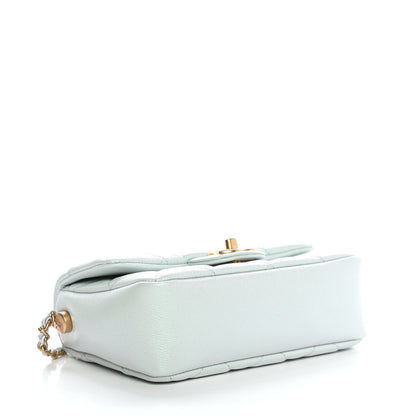 Chanel Iridescent Caviar Quilted Mini My Perfect Flap Light Green 4 of 9