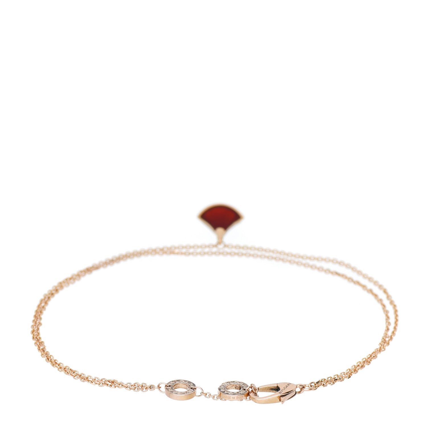 Bulgari 18K Rose Gold Carnelian Divas' Dream Bracelet SM 2 of 3