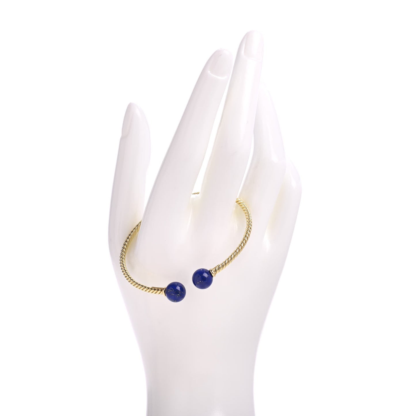 18K Yellow Gold Lapis Lazuli 8.5mm Solari Bracelet