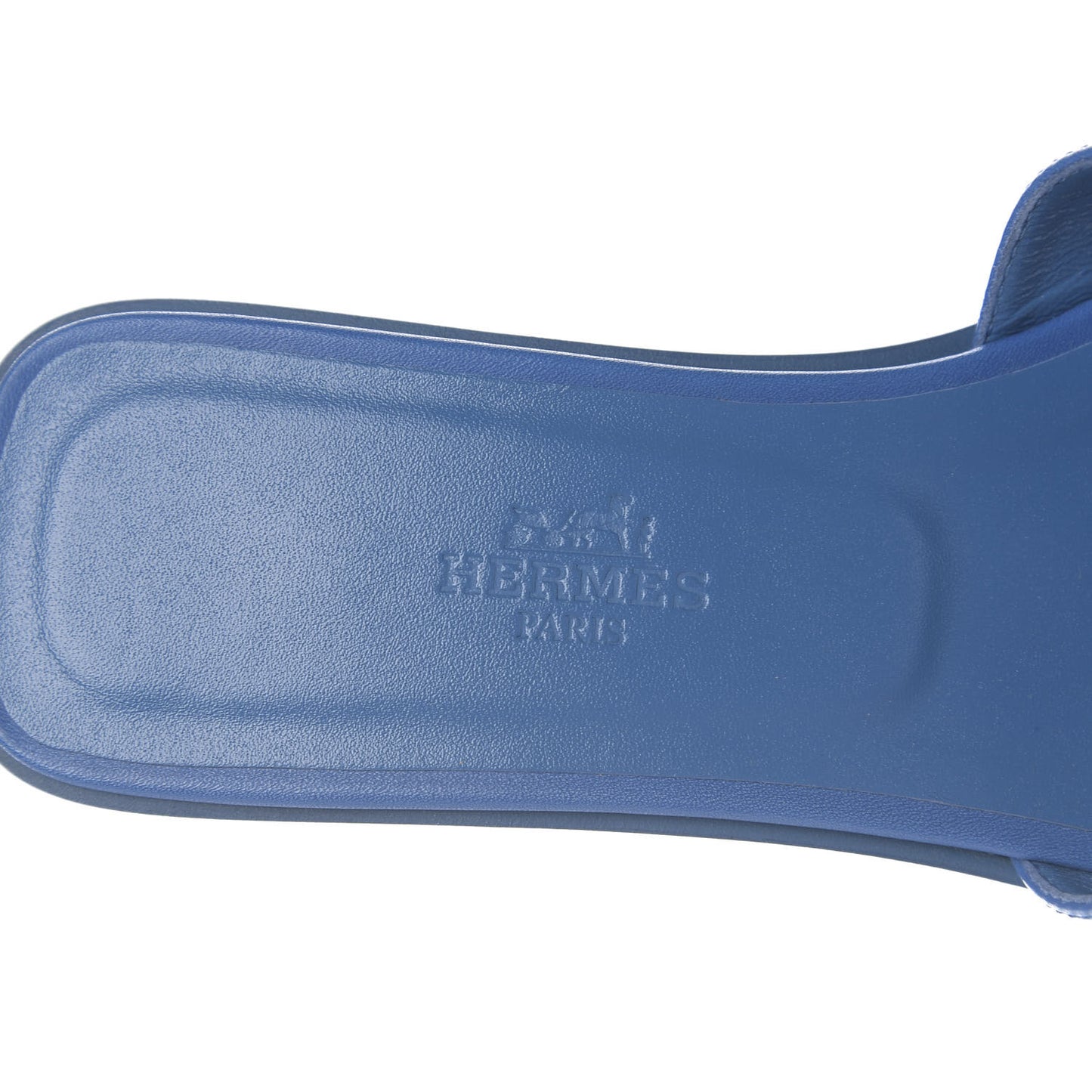 Calfskin Oran Sandals 36.5 Bleu De Chine