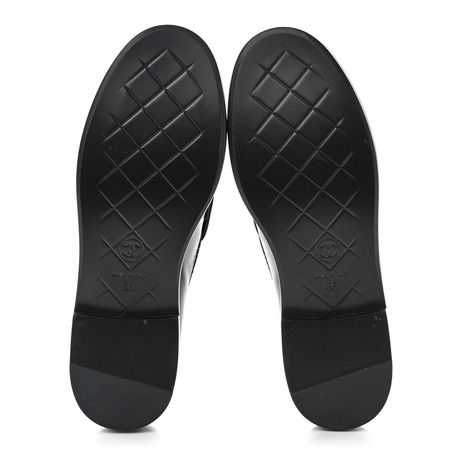 Chanel Lambskin Quilted CC Turnlock Loafers 36 Black 5 of 9