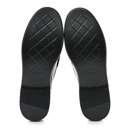 Chanel Lambskin Quilted CC Turnlock Loafers 36 Black 5 of 9