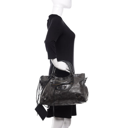 Balenciaga Agneau Classic Hardware City Anthracite 2 of 17