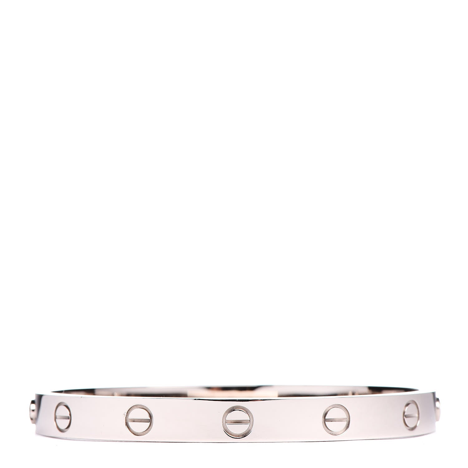 Cartier 18K White Gold LOVE Bracelet 17 3 of 7