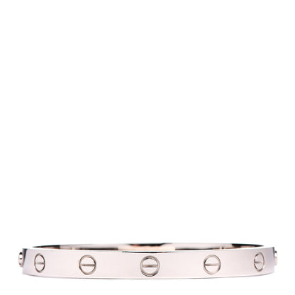 Cartier 18K White Gold LOVE Bracelet 17 3 of 7