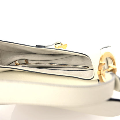 Christian Dior Grained Calfskin Saddle Bag With Strap Latte 12 of 18