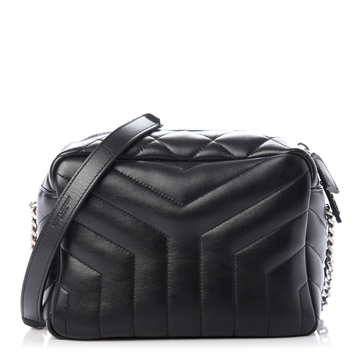 Saint Laurent Calfskin Y Quilted Monogram Small Loulou Bowling Bag Black 1 of 9