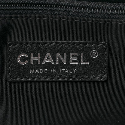 Chanel Patent Quilted Chic and Glitter Large Tote Black 7 of 10