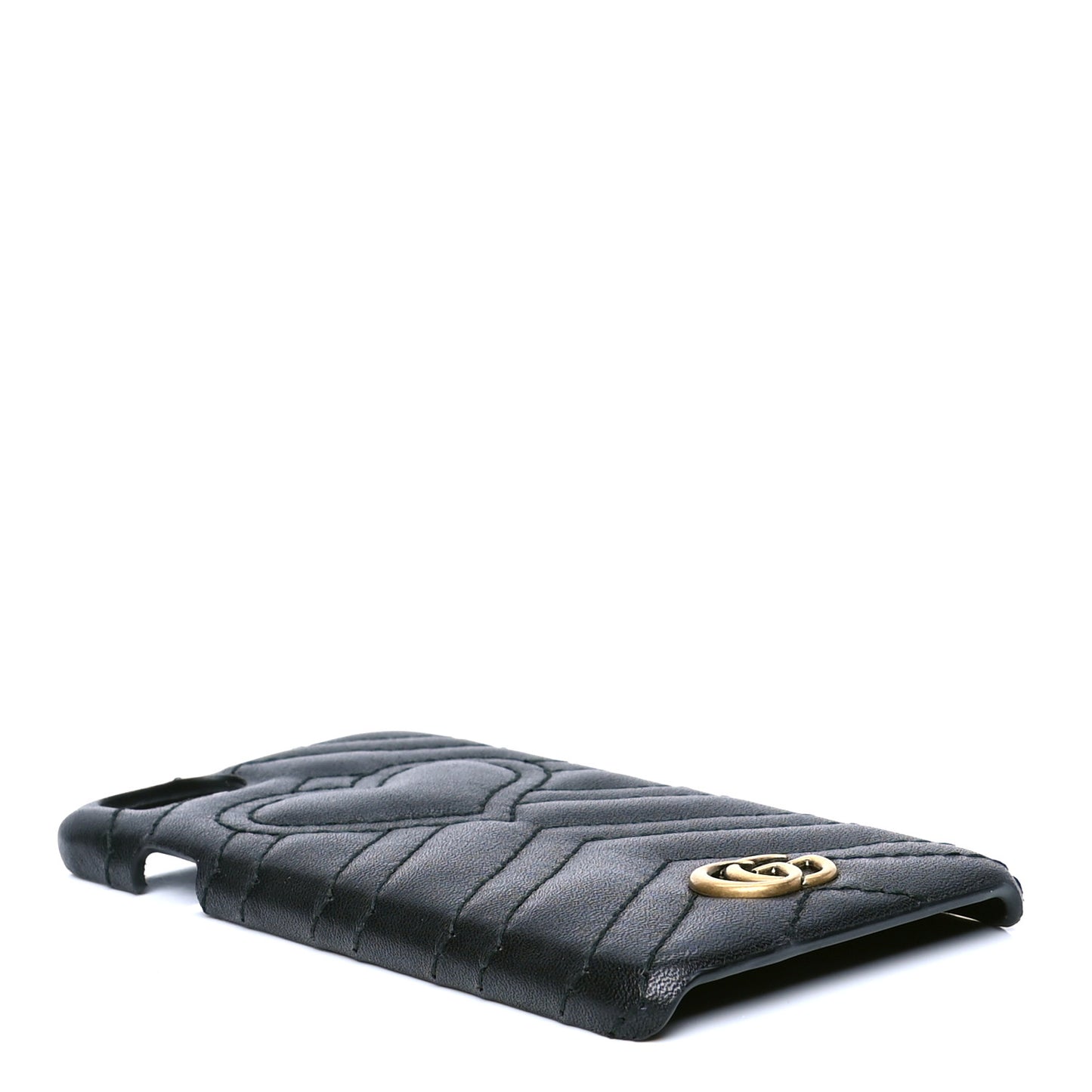 Calfskin Matelasse Marmont iPhone 7 Case Black
