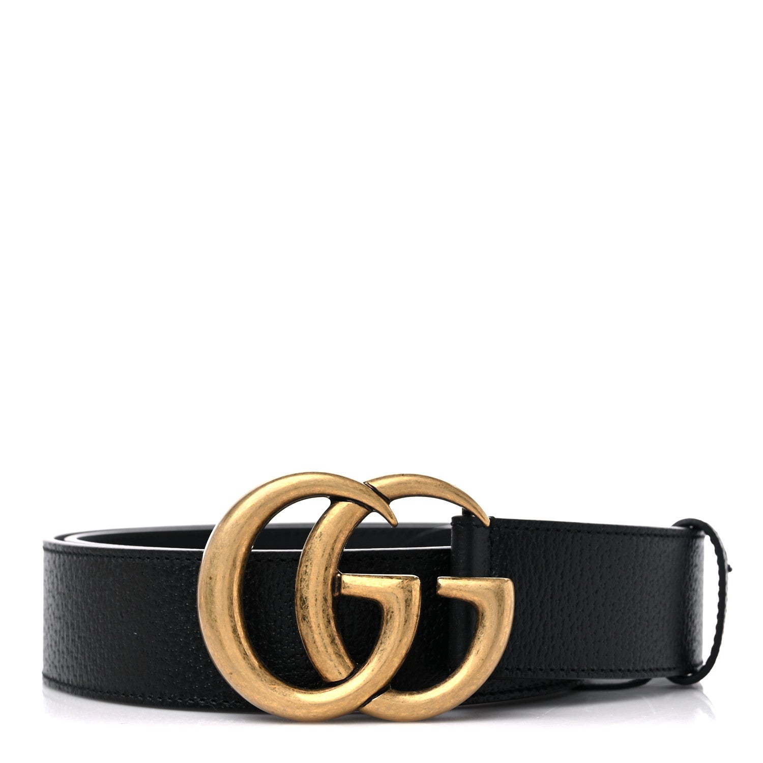 Gucci Textured Calfskin Double G 40mm Belt 100 40 Black 1 of 6