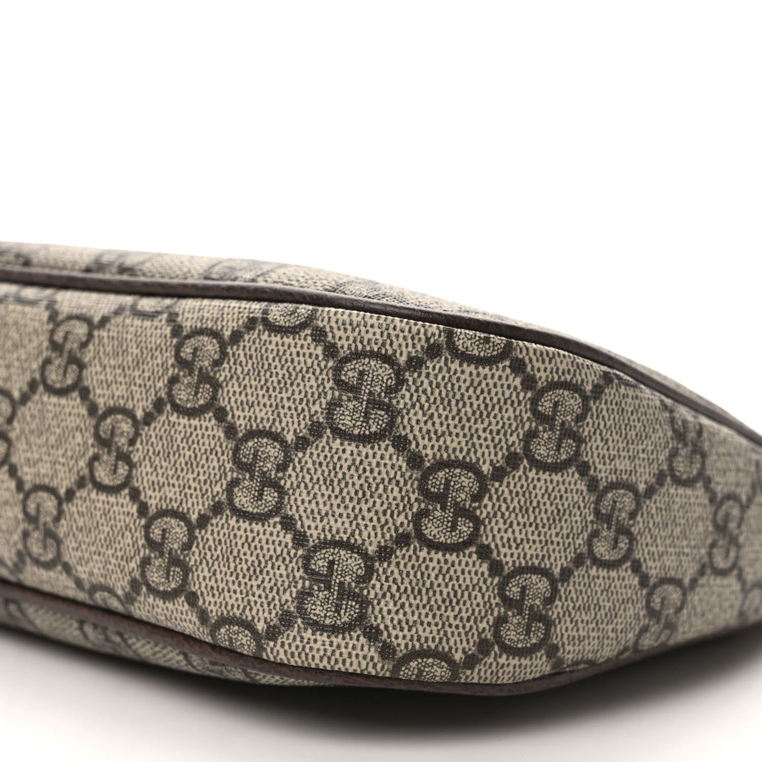 Gucci GG Supreme Monogram Textured Dollar Calfskin Small Ophidia Hobo Beige Ebony New Acero 8 of 9