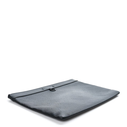 Louis Vuitton Calfskin Monogram Shadow Discovery Pochette Black 4 of 6