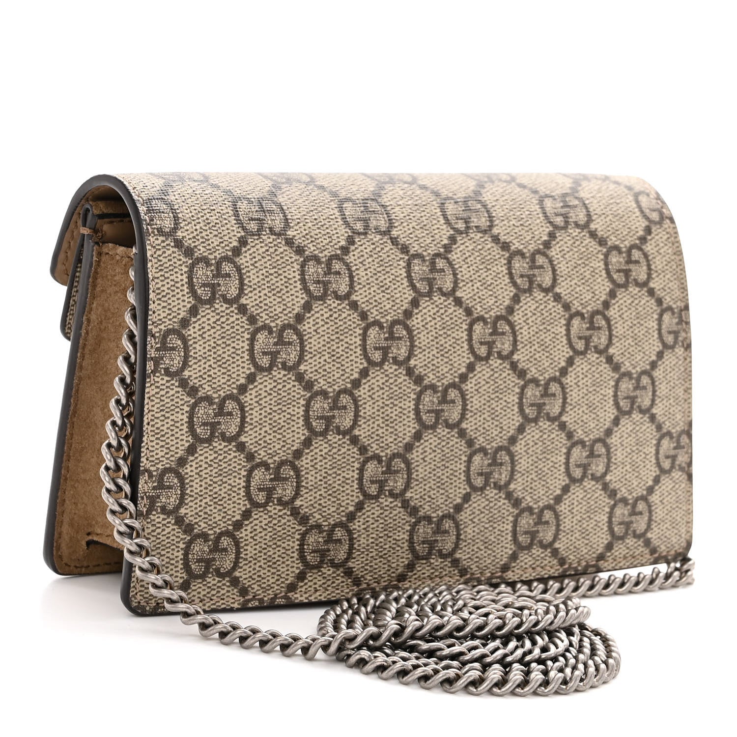 Gucci GG Supreme Monogram Super Mini Dionysus Shoulder Bag Taupe 3 of 9