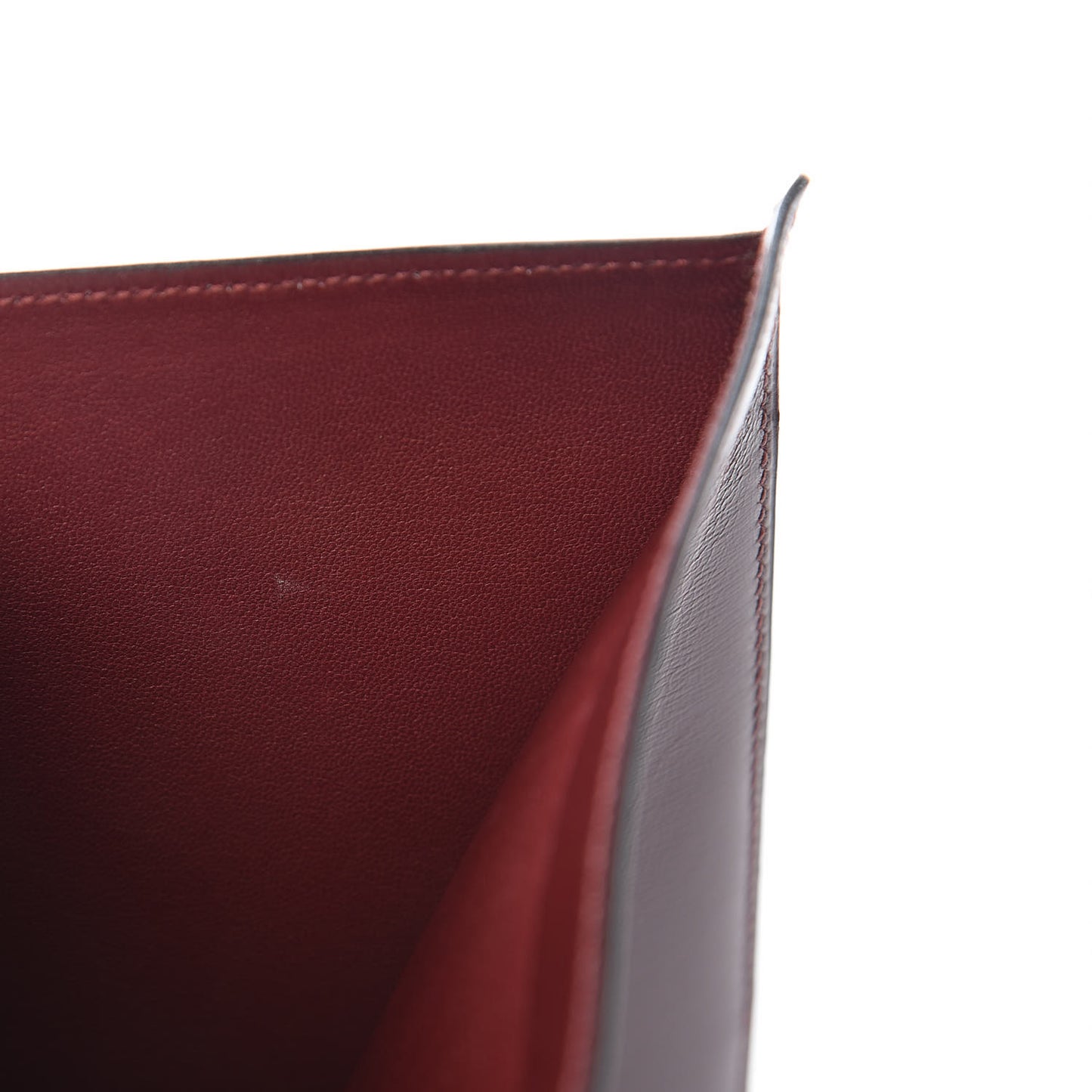 Box Checkbook Holder Wallet Rouge H