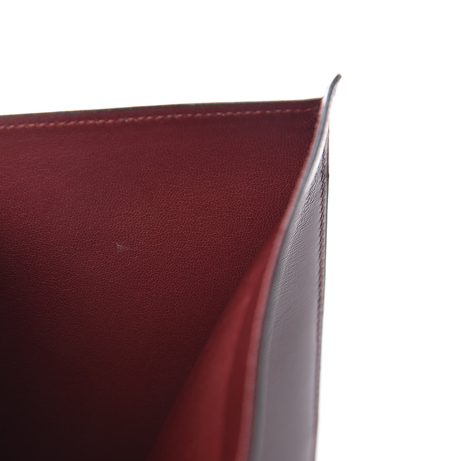 Hermes Box Checkbook Holder Wallet Rouge H 7 of 12