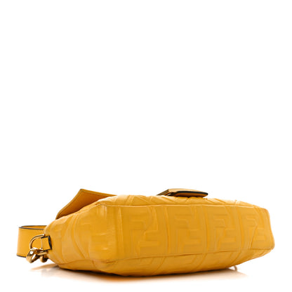 Fendi Nappa FF 1974 Embossed Baguette Mimosa 4 of 10