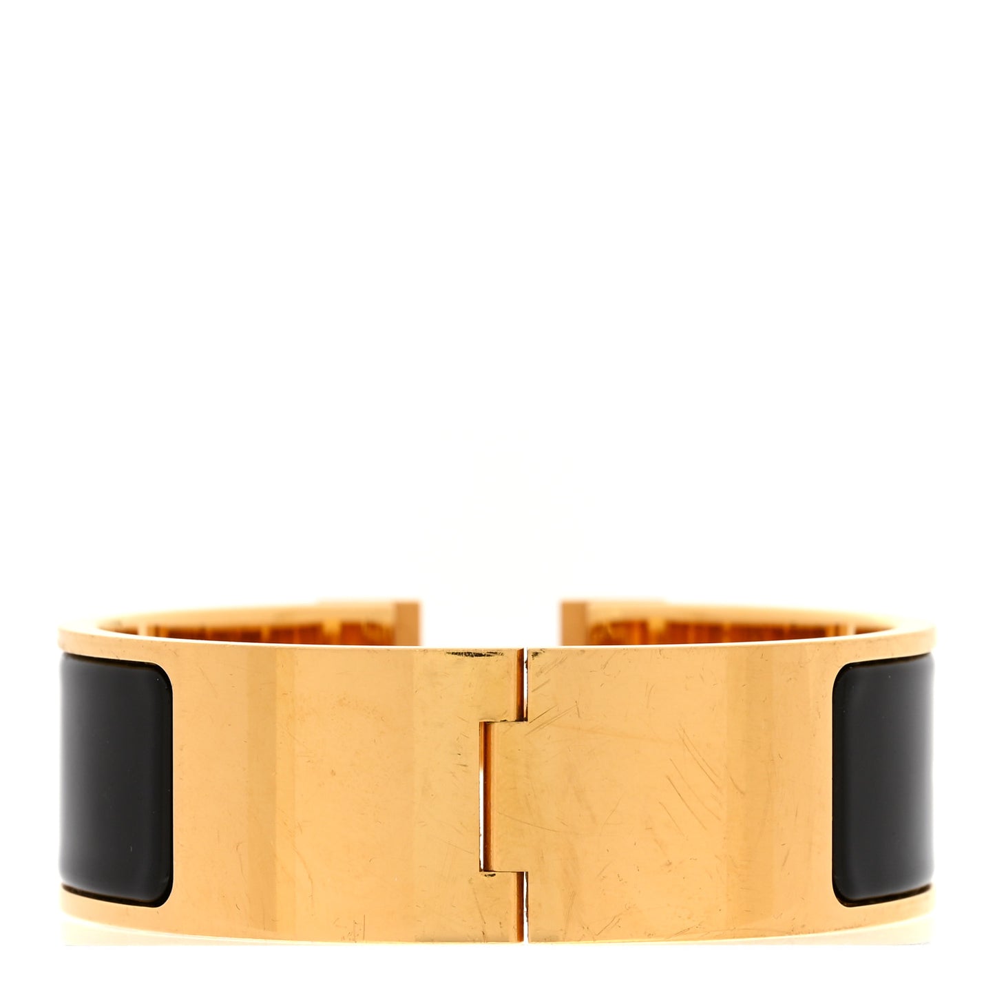 Enamel Wide Clic Clac H Bracelet PM Black