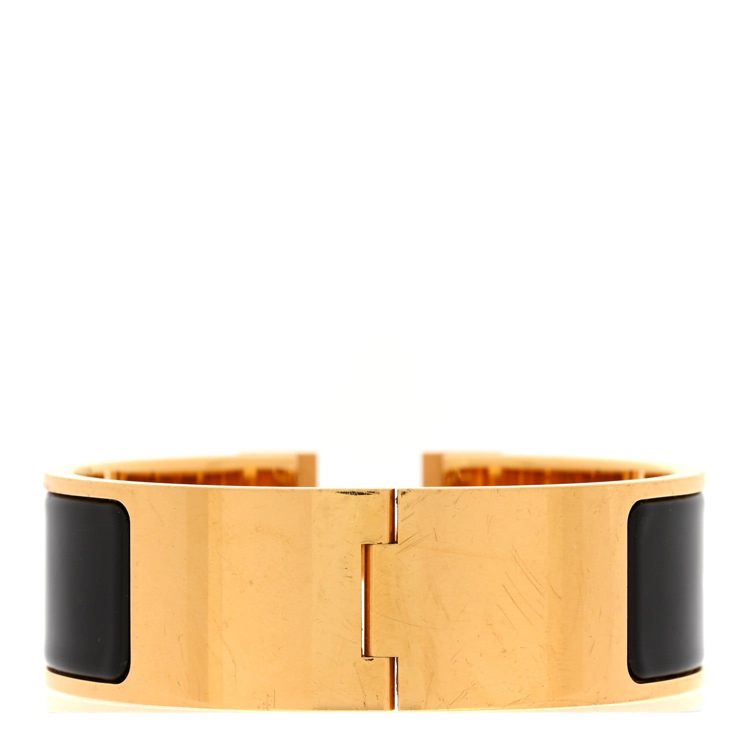 Hermes Enamel Wide Clic Clac H Bracelet PM Black 3 of 4