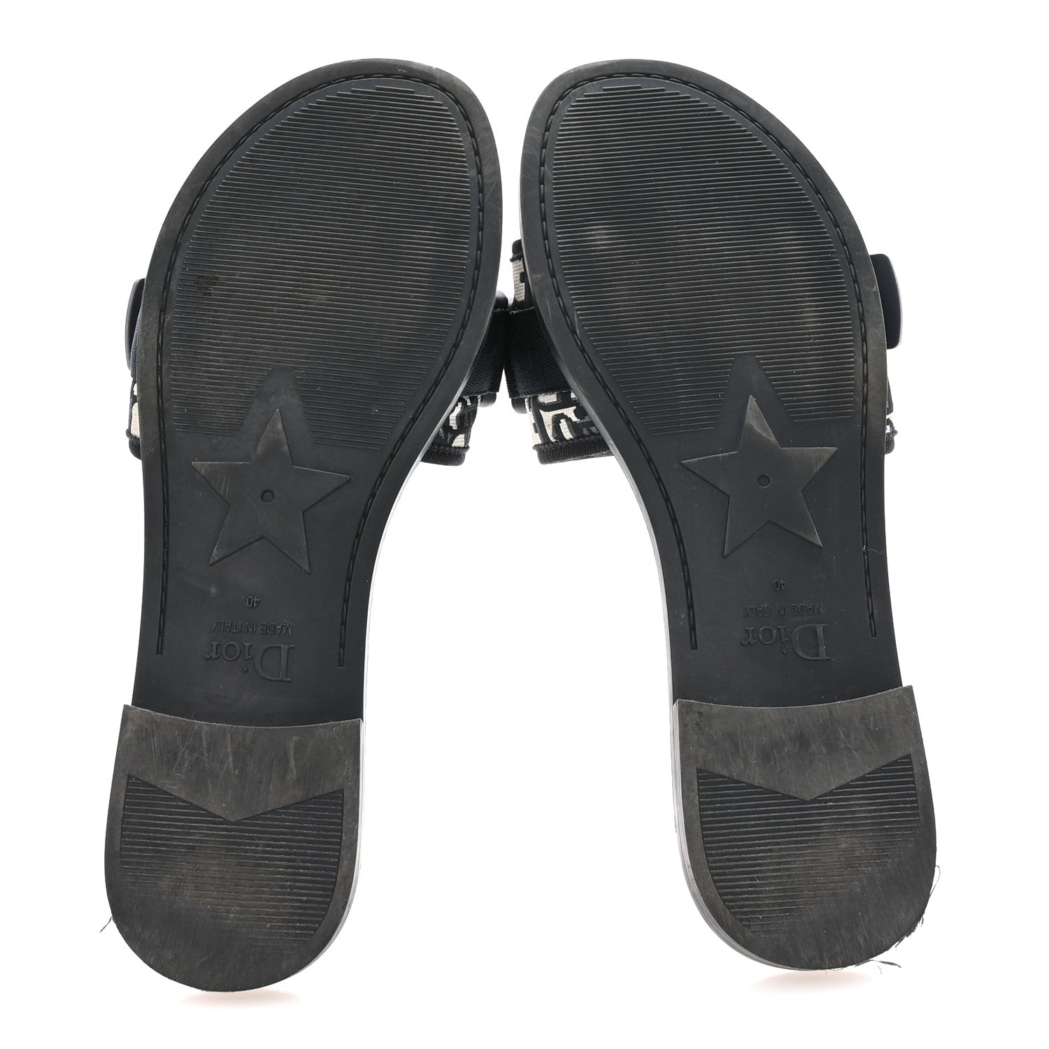 Christian Dior Nylon Oblique Dio(r)evolution Slide Sandals 40 Deep Blue 6 of 9