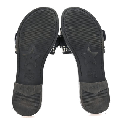 Christian Dior Nylon Oblique Dio(r)evolution Slide Sandals 40 Deep Blue 6 of 9