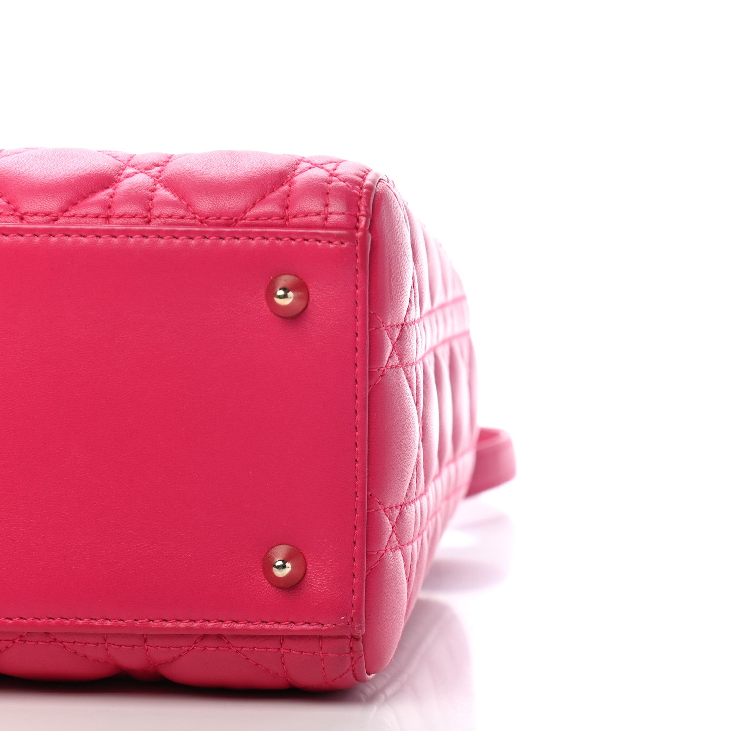 Christian Dior Lambskin Cannage Medium Lady Dior Pink 8 of 8