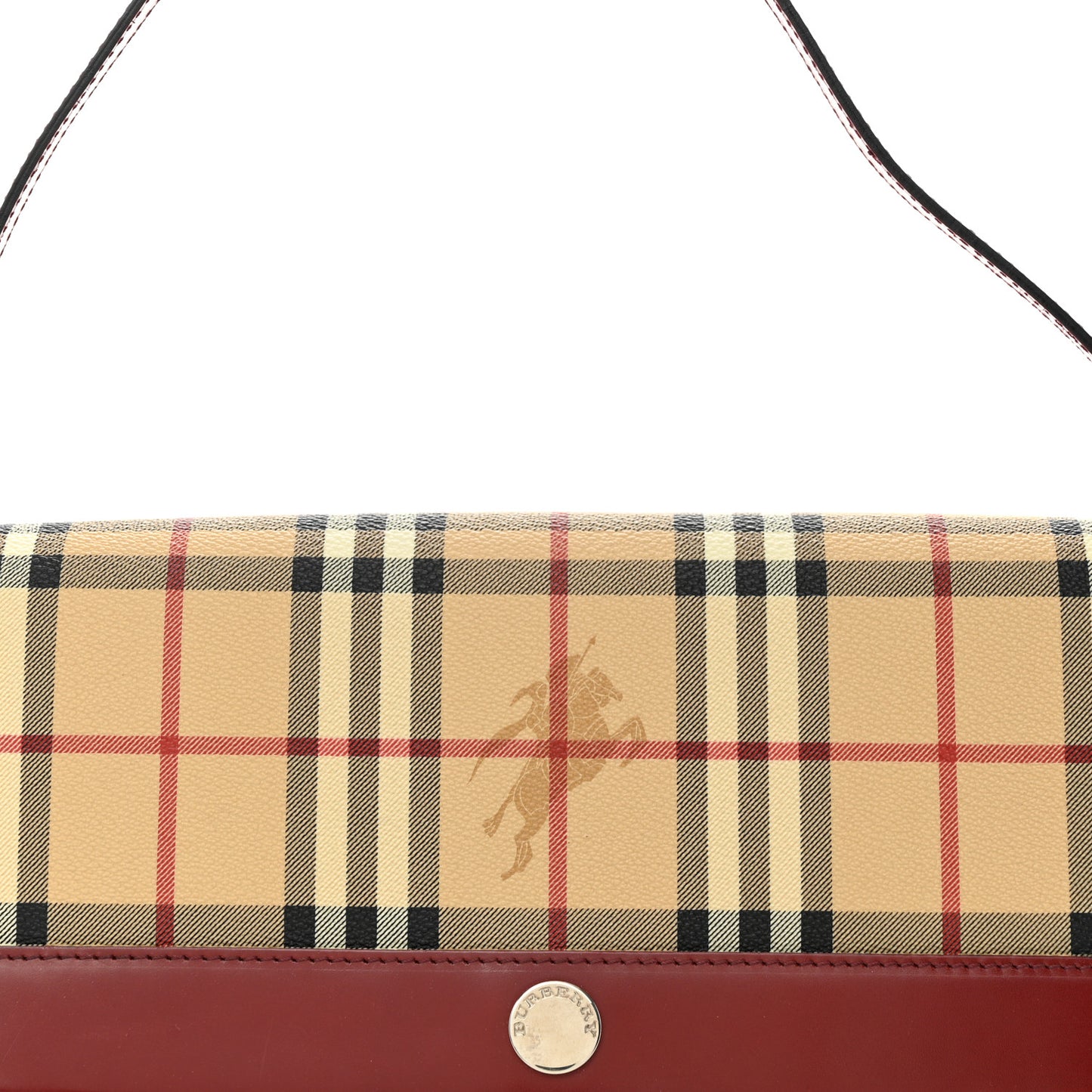 Haymarket Check Shoulder Bag Military Red