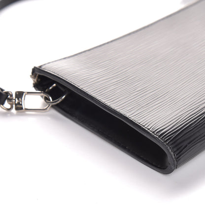 Louis Vuitton Epi Pochette Accessories 24 Black 8 of 9