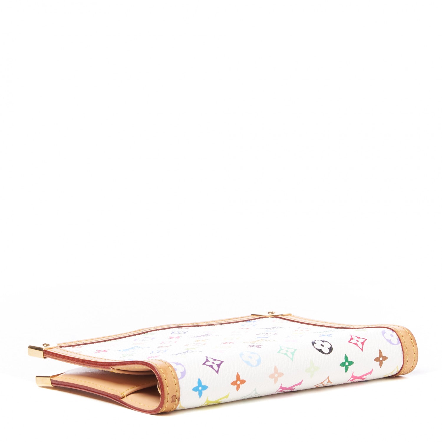 Louis Vuitton Monogram Multicolor Small Ring Agenda Cover White 3 of 7