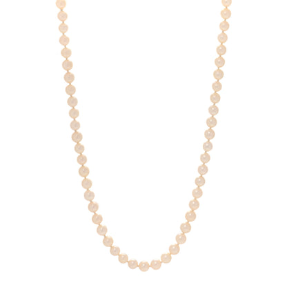 Mikimoto 18K Yellow Gold Akoya Cultured Pearl 5-6mm Strand Necklace 1 of 6
