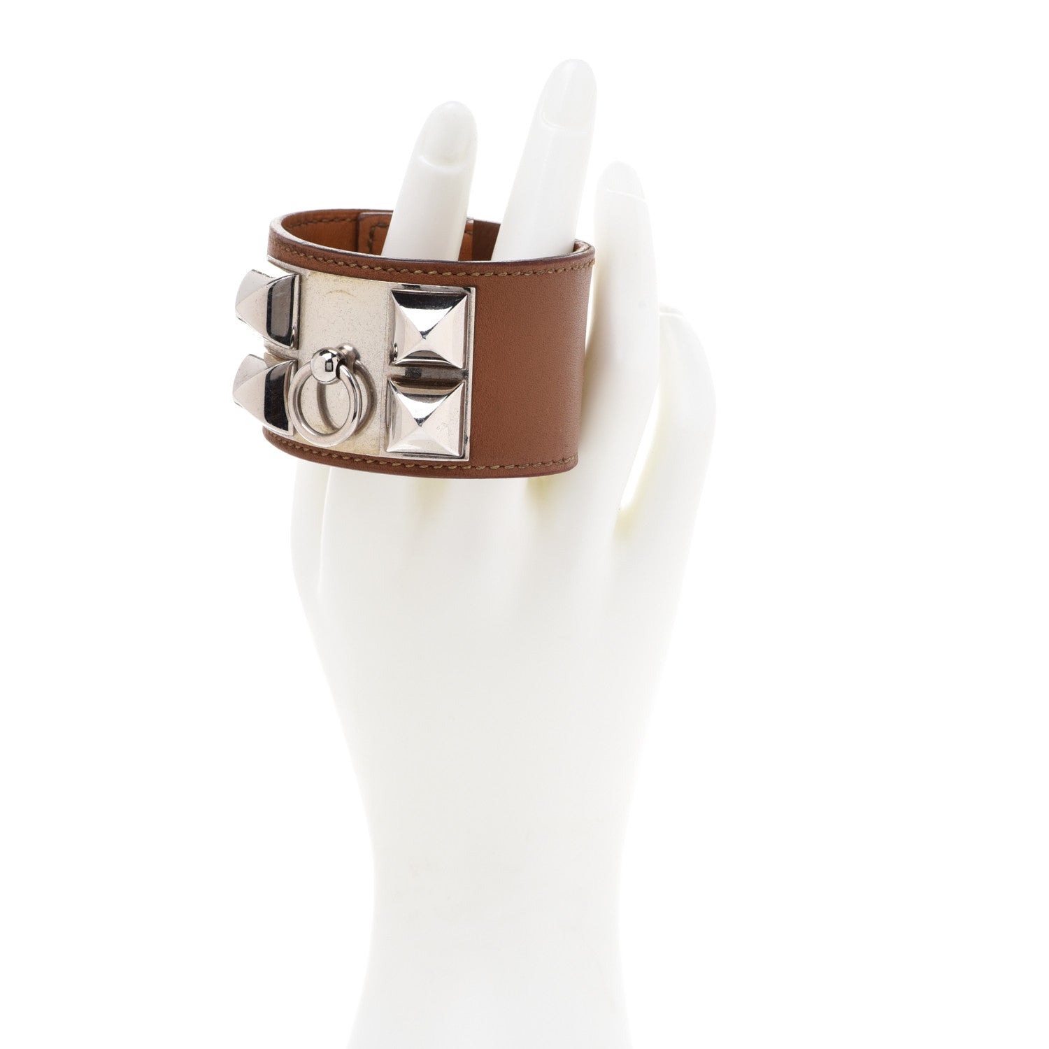 Hermes Barenia Collier de Chien CDC Bracelet S Fauve 2 of 10