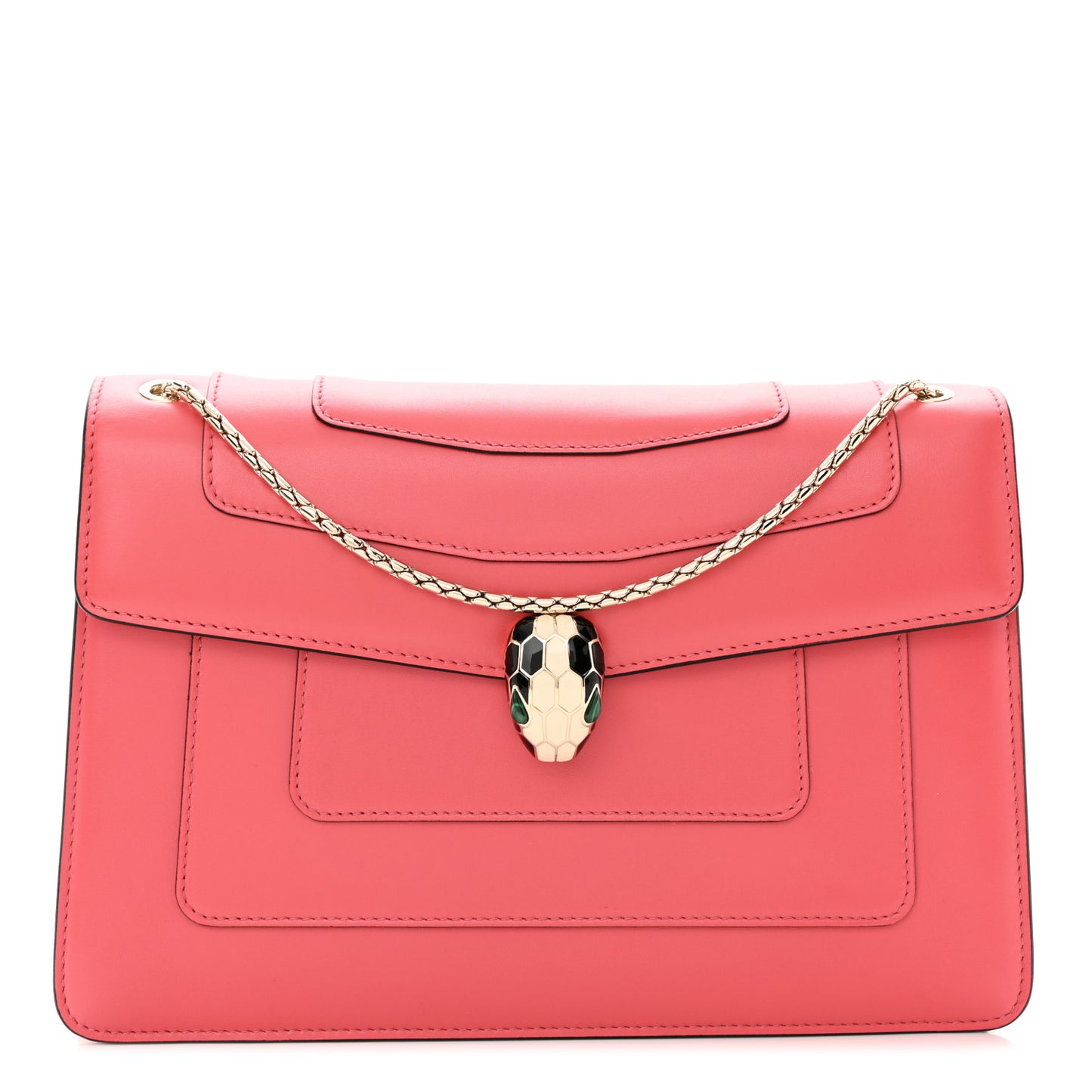 Calfskin Serpenti Forever Crossbody Bag Pink