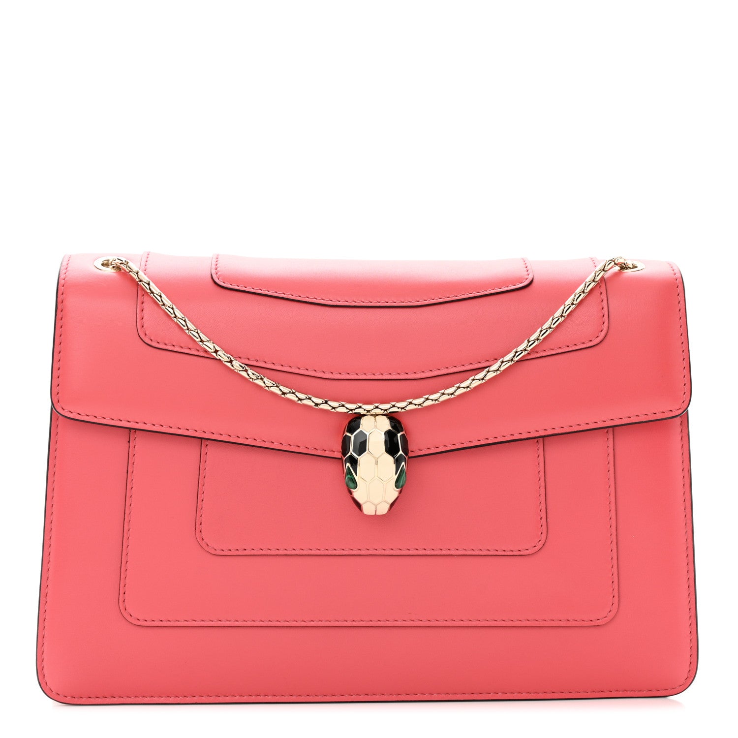 Bulgari Calfskin Serpenti Forever Crossbody Bag Pink 1 of 10