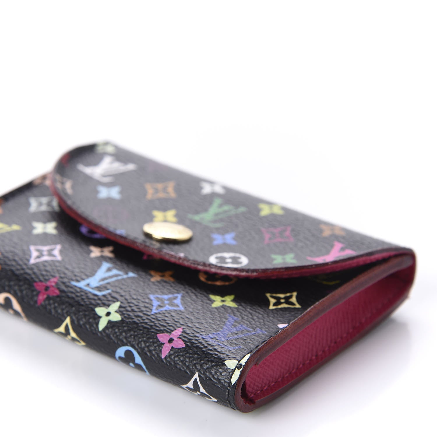 Louis Vuitton Monogram Multicolor Business Card Holder Black Grenade 7 of 9