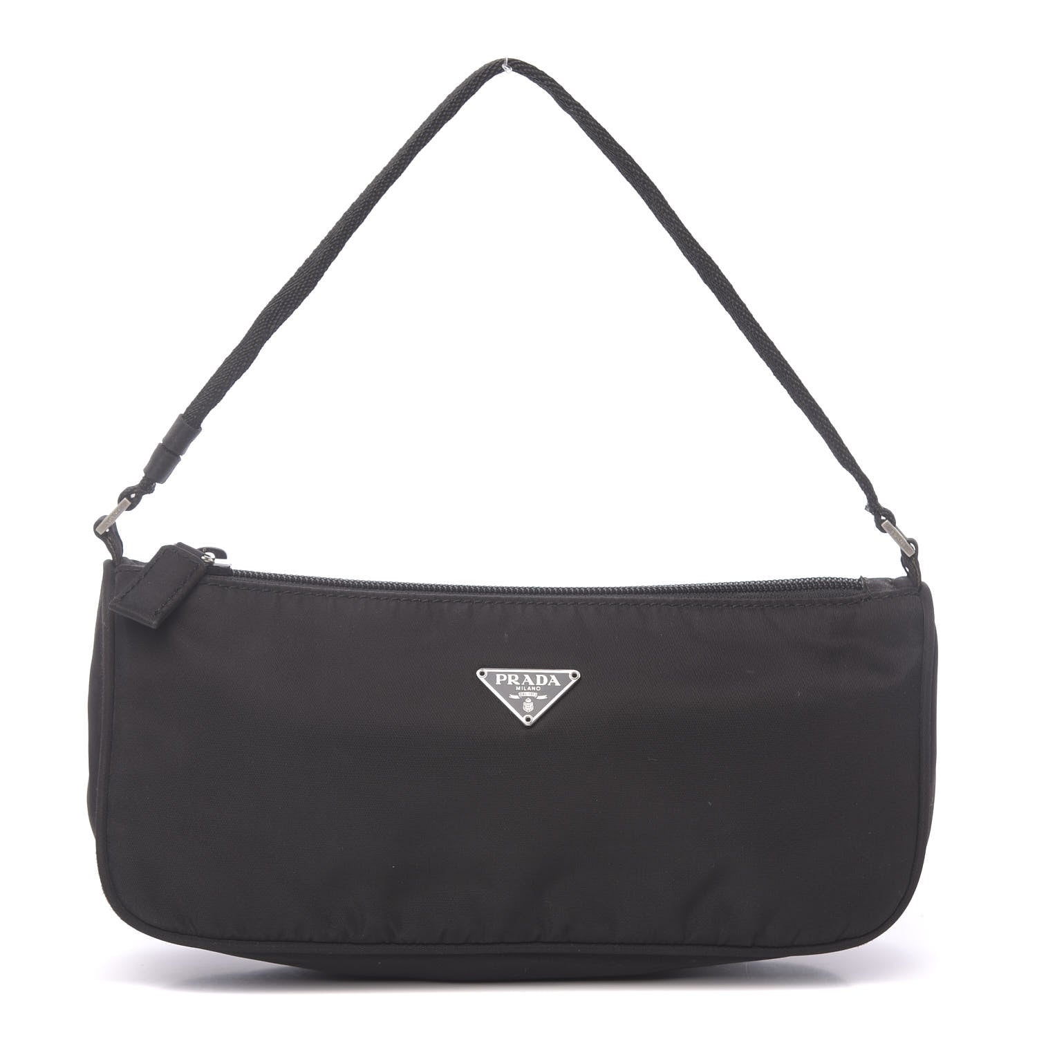 Prada Tessuto Nylon Pochette Bag Black 1 of 9