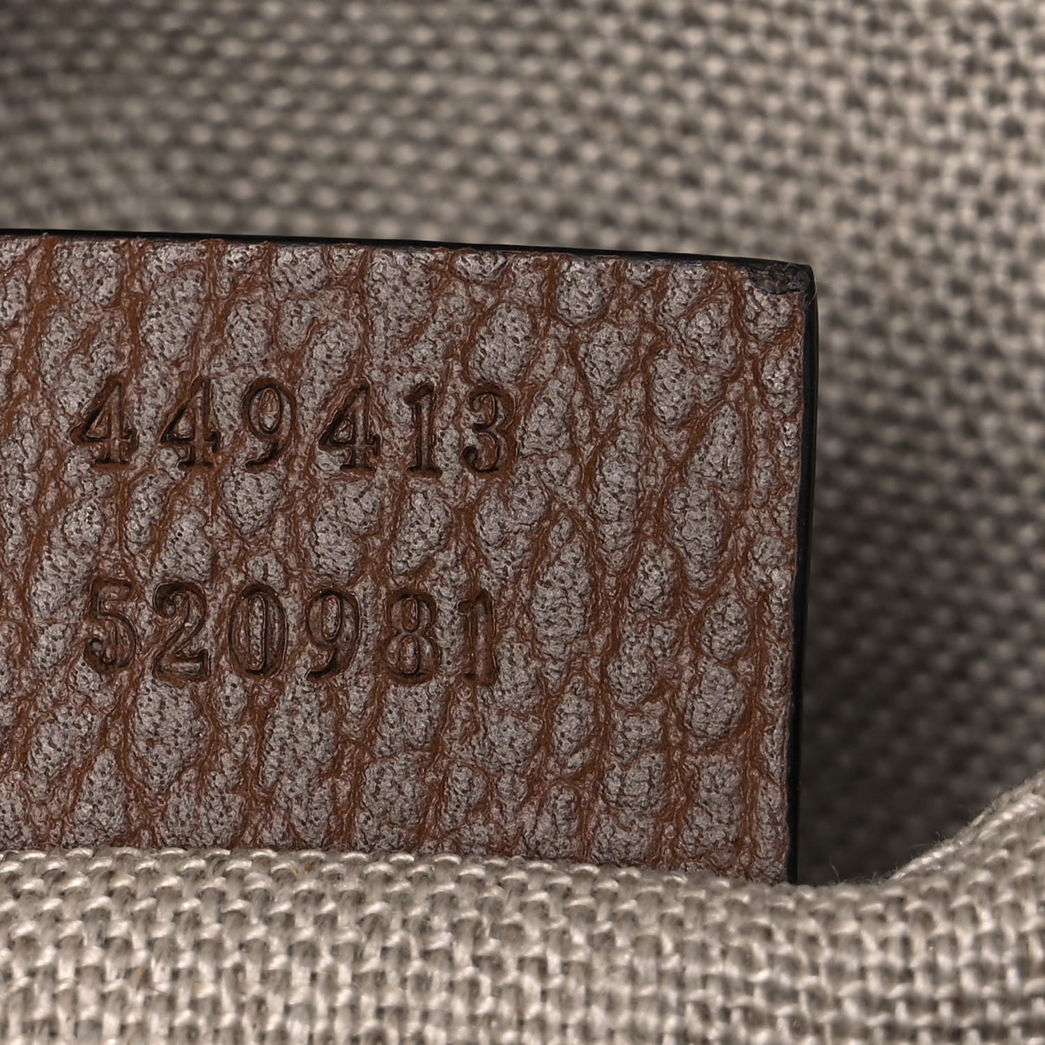 Gucci Monogram Mini Bree Messenger Bag Beige Tabacco 7 of 10