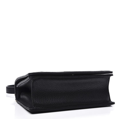 Christian Dior Grained Calfskin Small Diorama Flap Bag Black 3 of 8