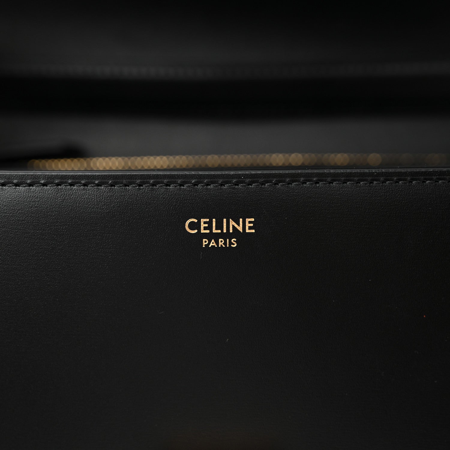 Celine Box Calfskin Medium Classic Box Flap Bag Black 6 of 12