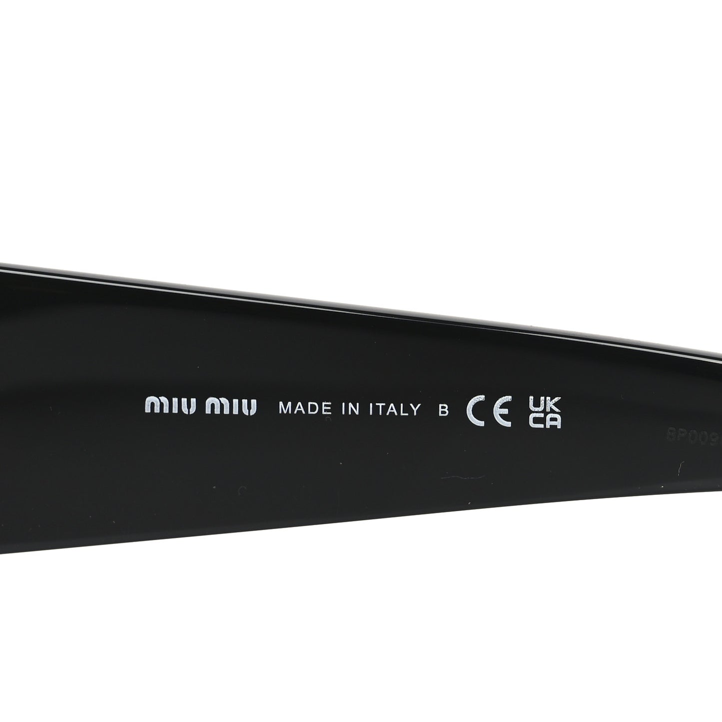 Acetate Rectangle Sunglasses SMU 06Y Black