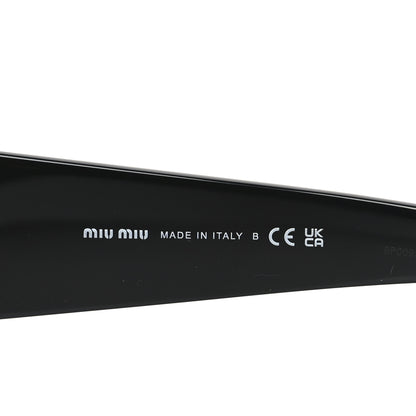 Miu Miu Acetate Rectangle Sunglasses SMU 06Y Black 5 of 7
