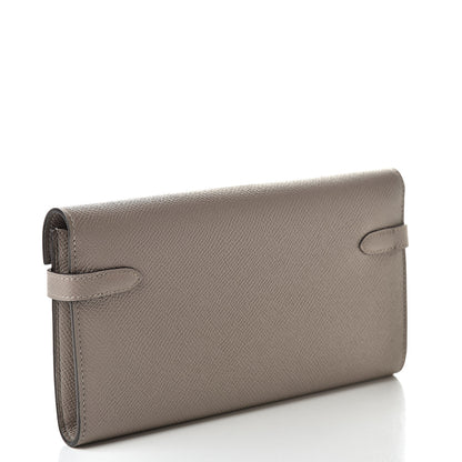 Hermes Epsom Kelly Longue Wallet Gris Asphalte 3 of 8