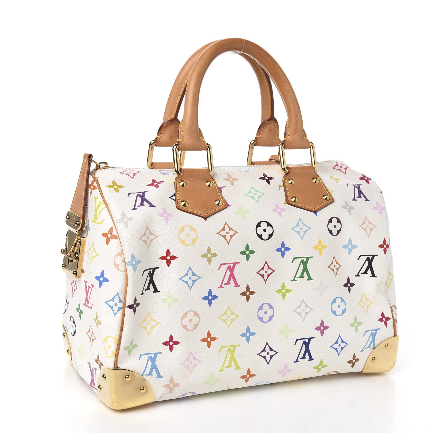 Louis Vuitton Monogram Multicolor Speedy 30 White 2 of 10