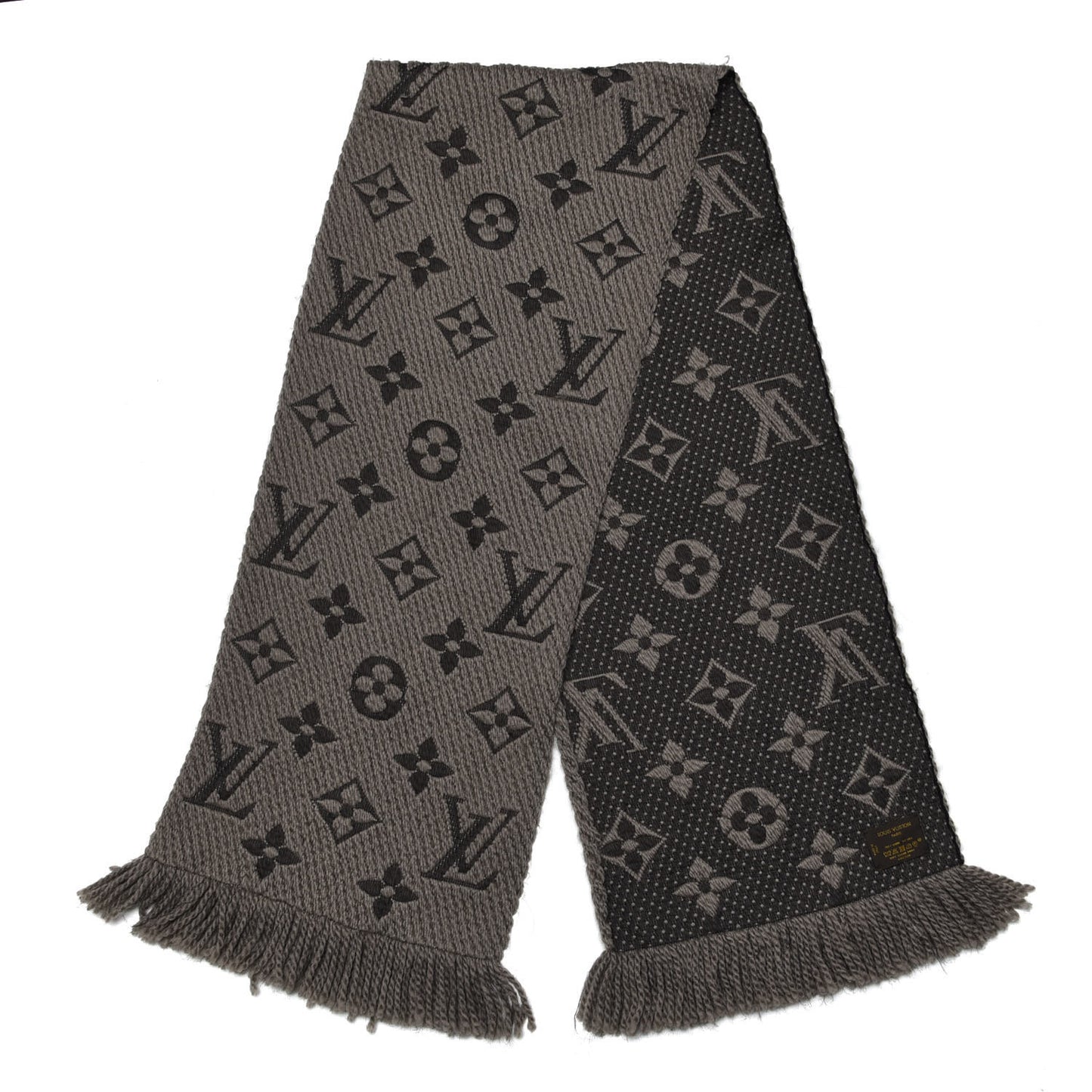 Wool Silk Logomania Scarf Verone