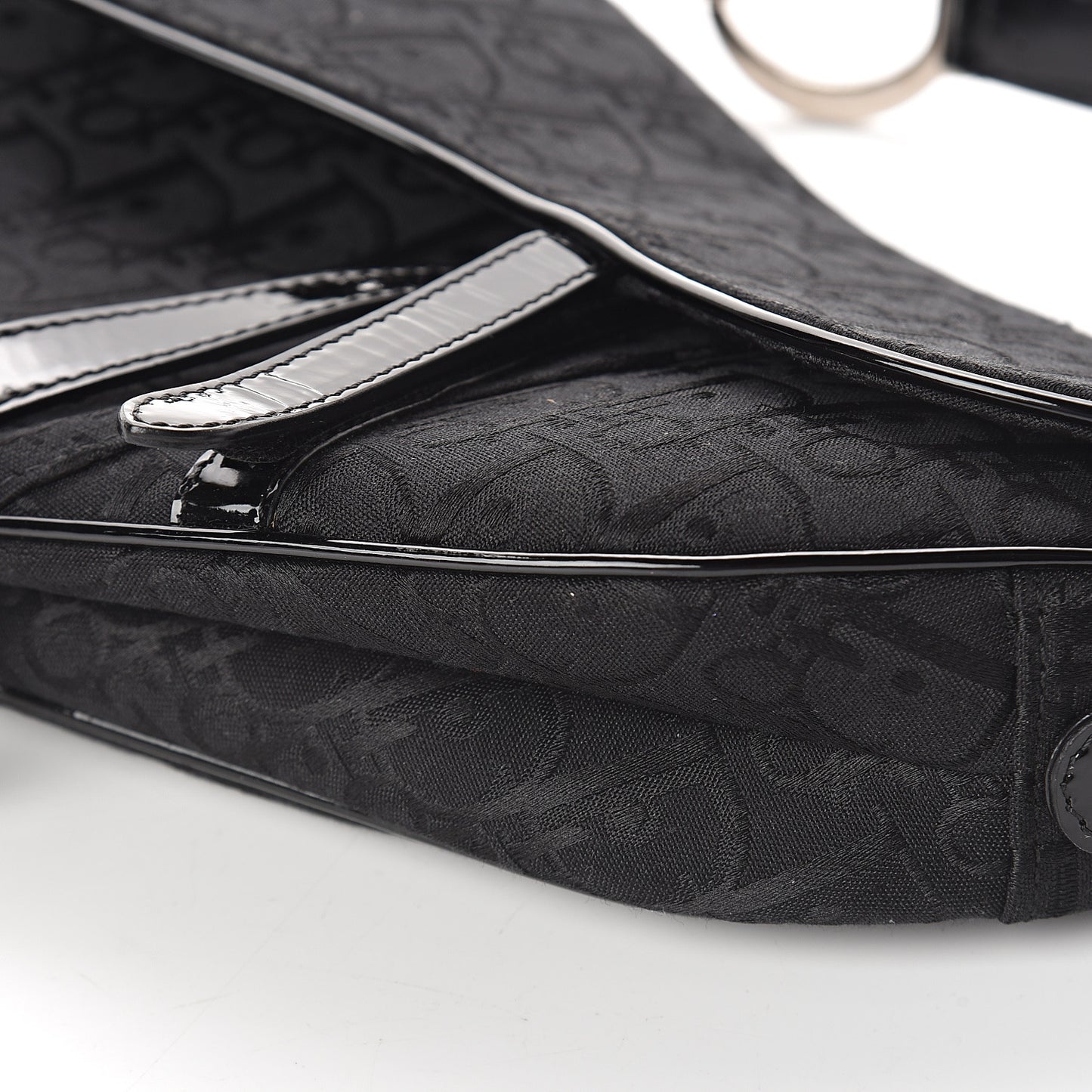Monogram Saddle Bag Black