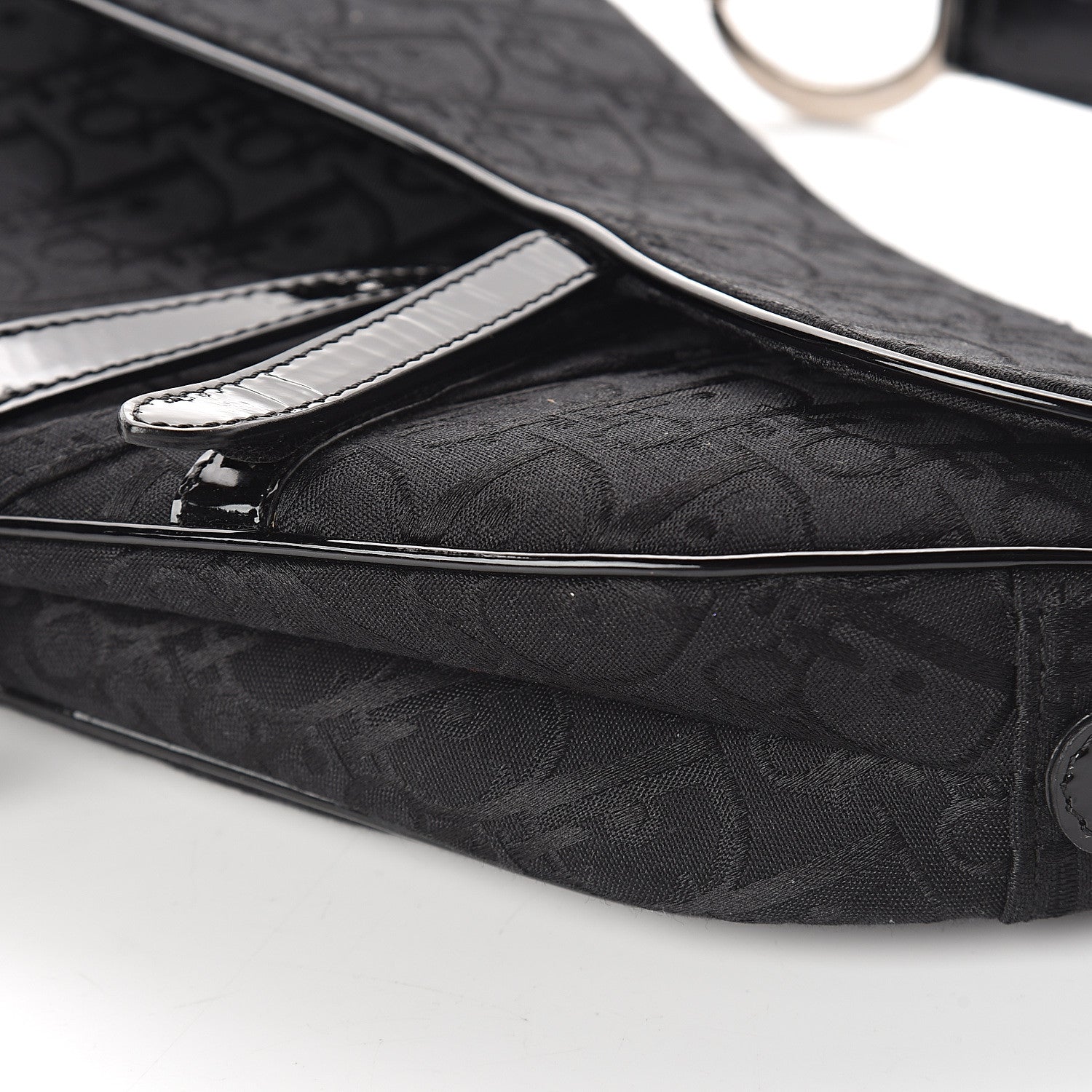 Christian Dior Monogram Saddle Bag Black 8 of 8