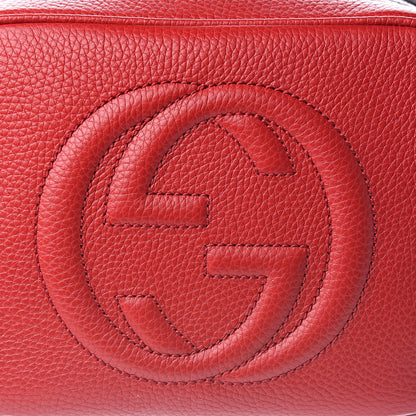 Gucci Pebbled Calfskin Small Soho Disco Bag Tabasco Red 10 of 10