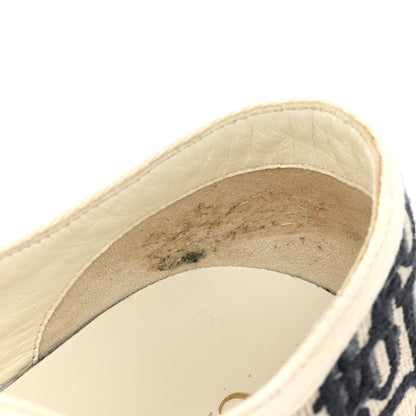 Christian Dior Canvas Oblique Walk'N'Dior Low Top Sneakers 38.5 Deep Blue 12 of 13