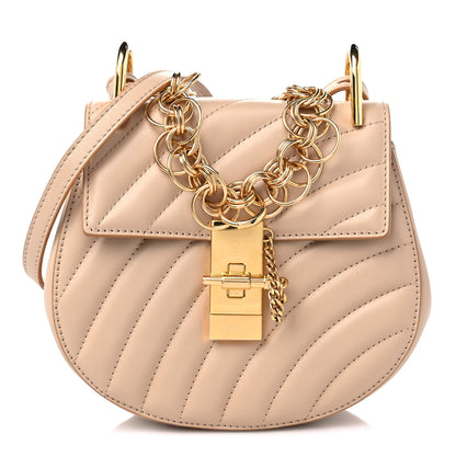 Chloe Calfskin Quilted Mini Drew Bijou Shoulder Bag Pearl Beige 1 of 8